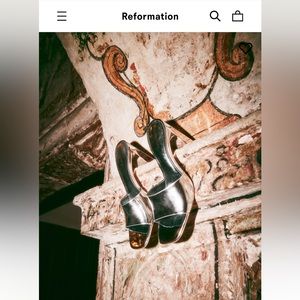 Reformation Georgi Block Heel Sandal